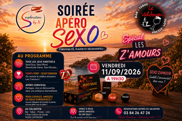 Soiree apero sexo valdoyen