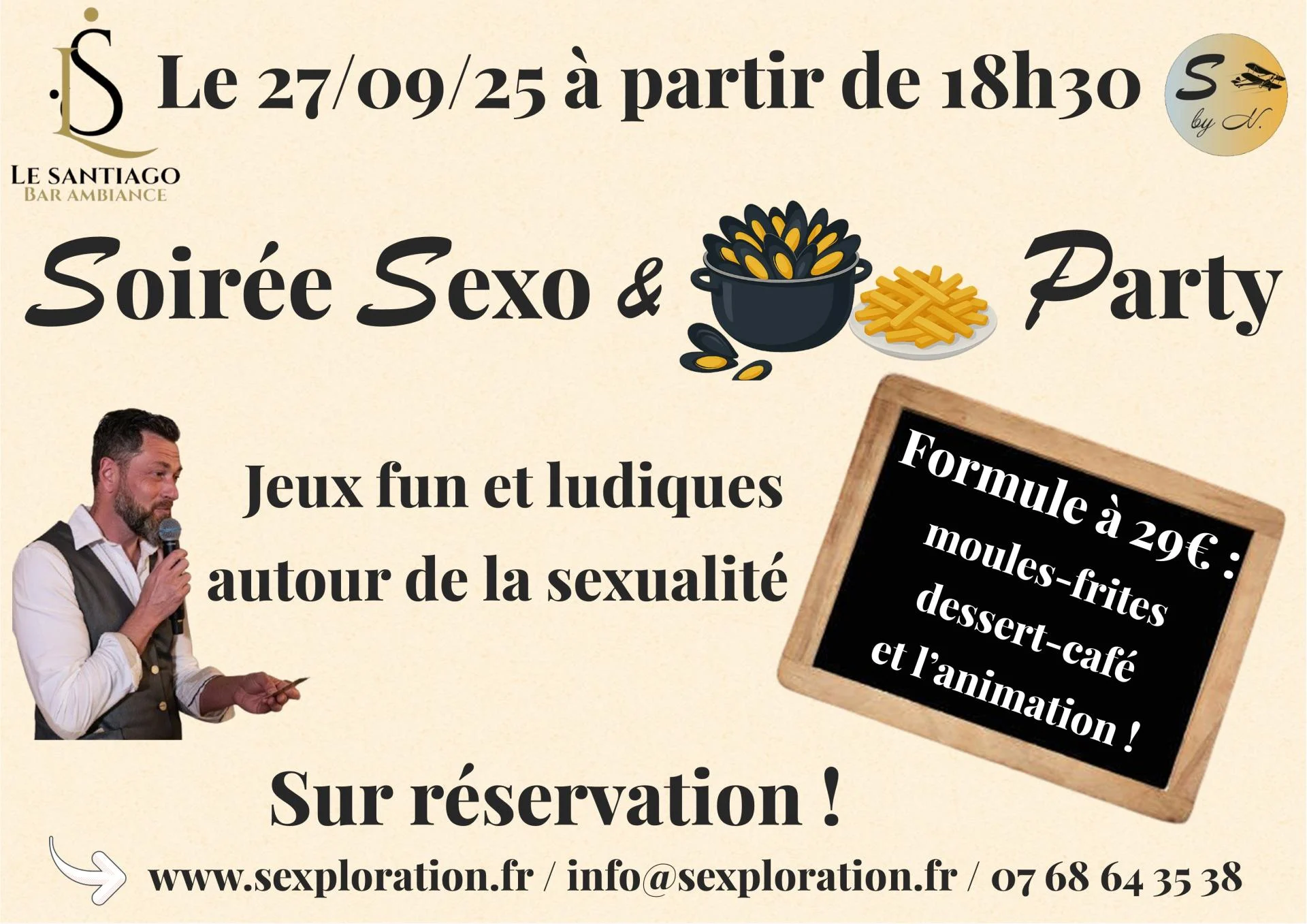Soiree sexo moules party le santiago 27 09 25